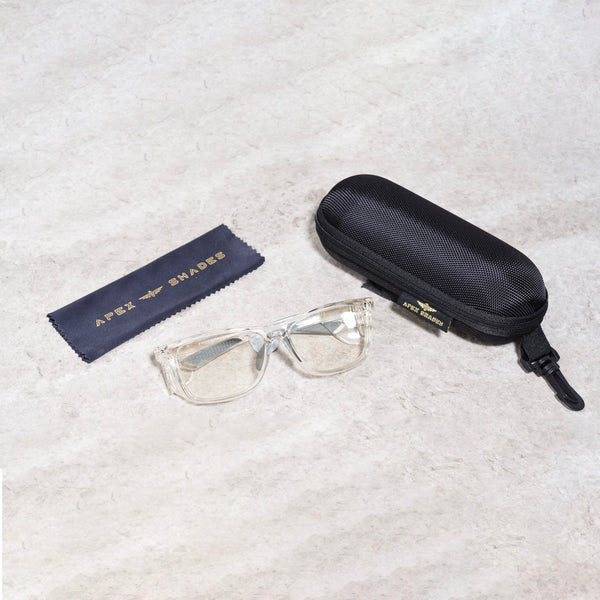 Clear frame Clear lens