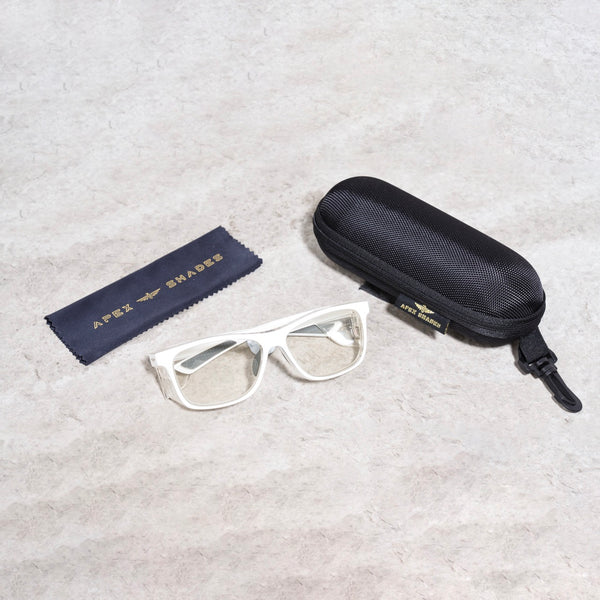 White frame Clear lens