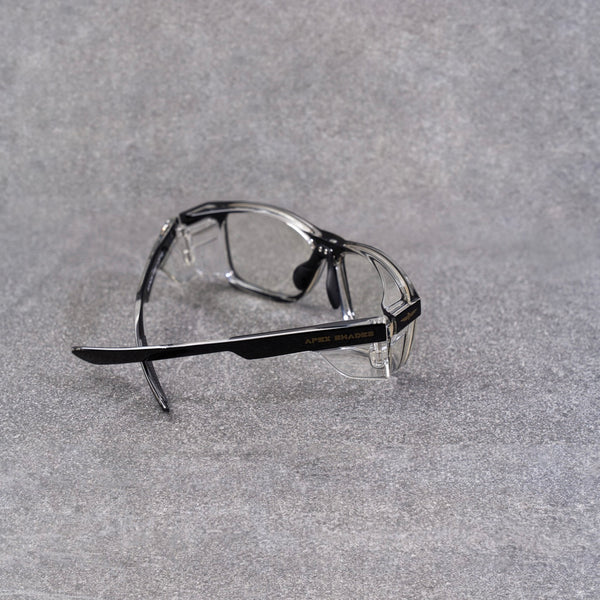 Black frame Clear lens